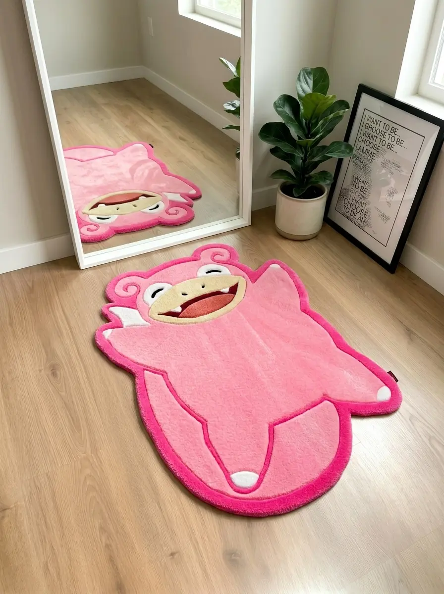 Slowpoke Custom Handmade Pokemon Rug