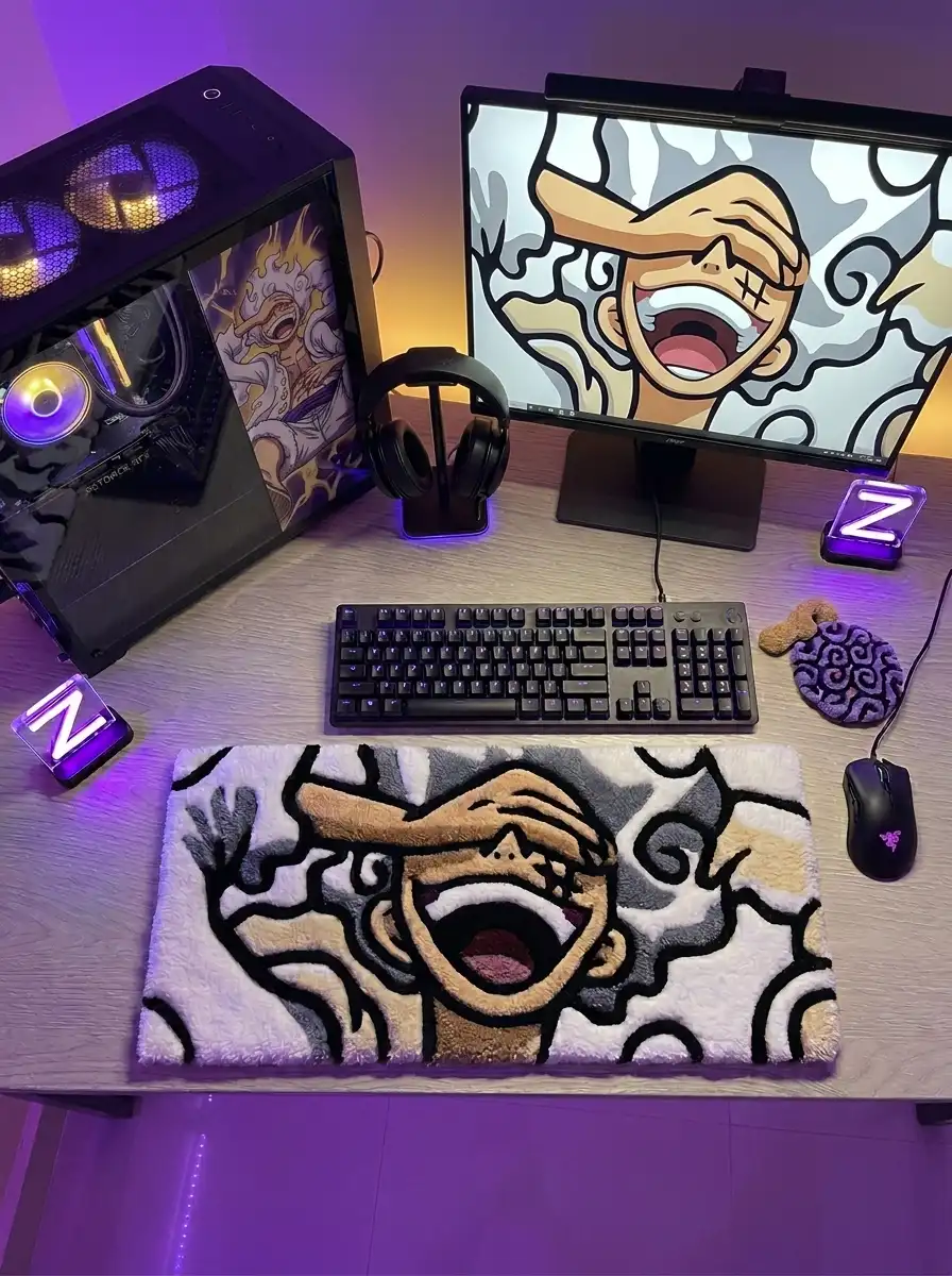 Monkey D. Luffy Handmade Tufted Keyboard Rug