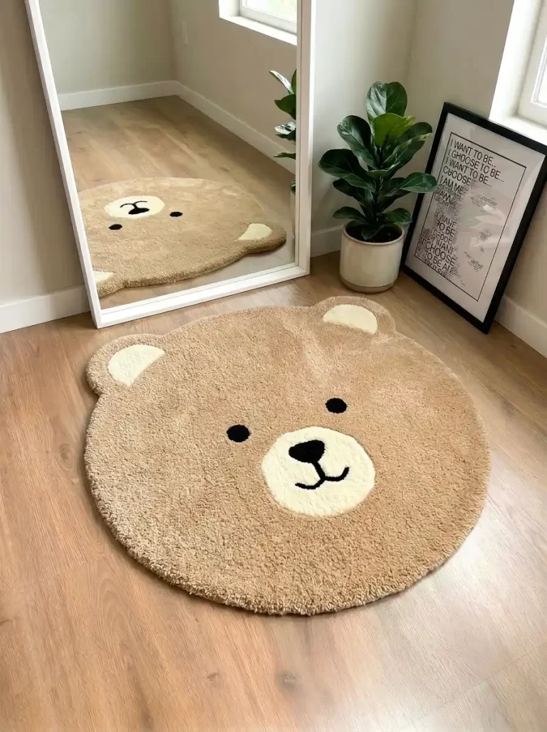 Bear Face Custom Handmade Rug